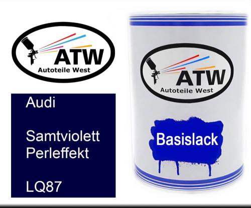 Audi, Samtviolett Perleffekt, LQ87: 500ml Lackdose, von ATW Autoteile West.